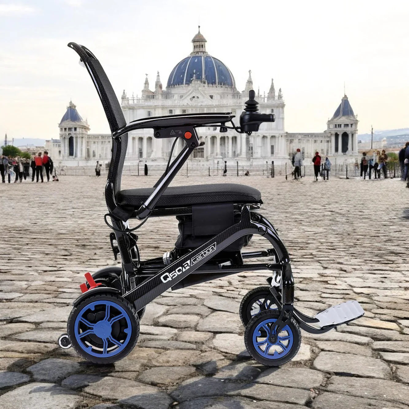 Travel powered wheelchairs