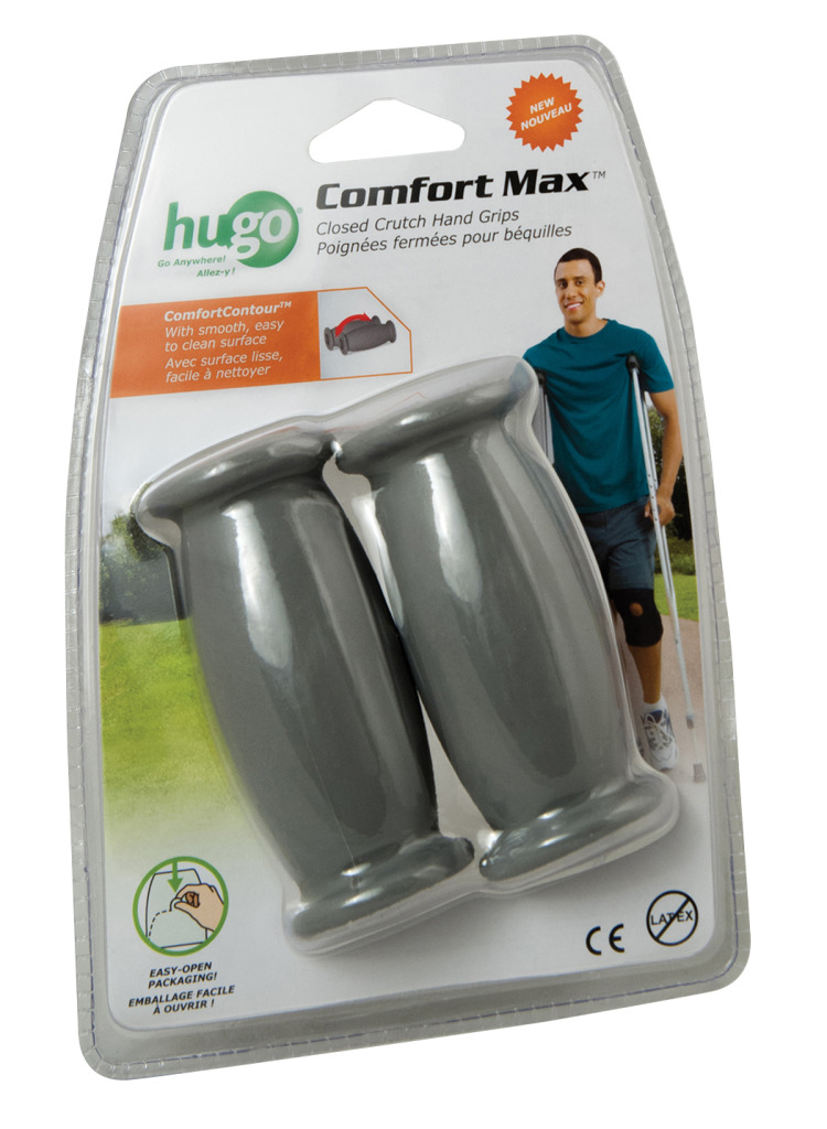 Hugo Comfort Max Crutch Hand Grips, closed Help Mobility